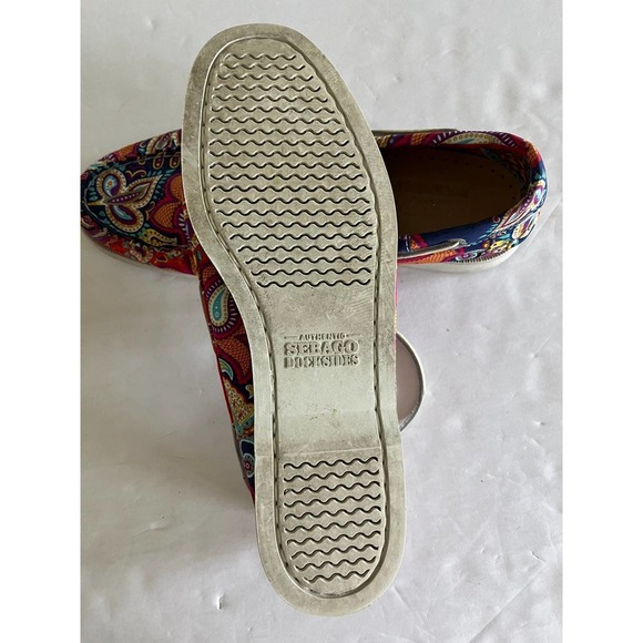 SEBAGO DOCKSIDES Women's Sz 10 Persia Print Colorful Boat Shoes Loafers in EUC - Picture 7 of 8